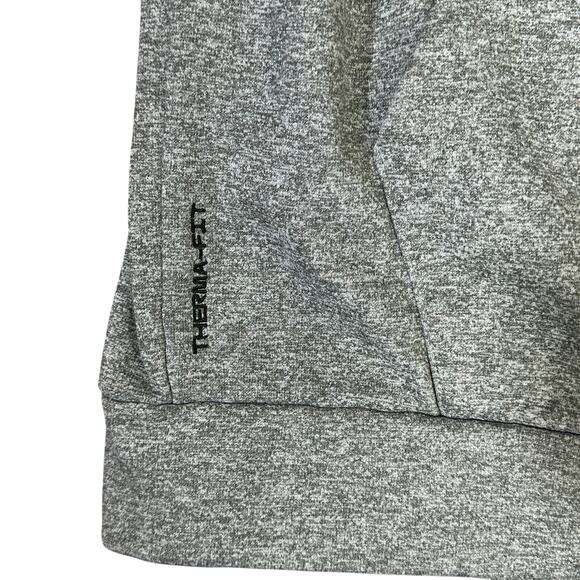 Nike Therma-FIT Hoodie Mens M Gray Pullover Pocket Zip Sleeve Tech Streetwear - Picture 3 of 9